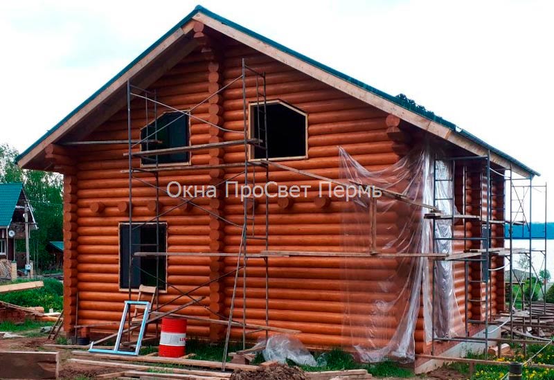 установка пластиковых окон в деревянный дом